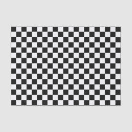 Black and white checkerboard pattern  tissuepapier