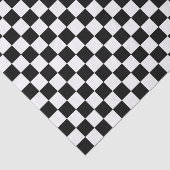 Black and white checkerboard pattern  tissuepapier (Detail)