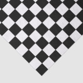 Black and White Checkered | Race Car Theme Tissuepapier (Detail)
