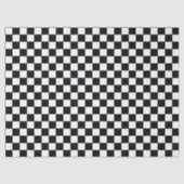 Black and White Checkered | Race Car Theme Tissuepapier (Voorkant)