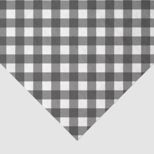 Black and White Checkered Tissue Paper Tissuepapier (Detail)