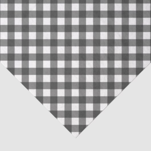 Black and White Checkered Tissue Paper Tissuepapier (Detail)