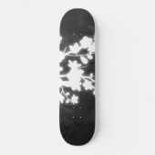 Black and White Cherry Blossom Persoonlijk Skateboard (Voorkant)