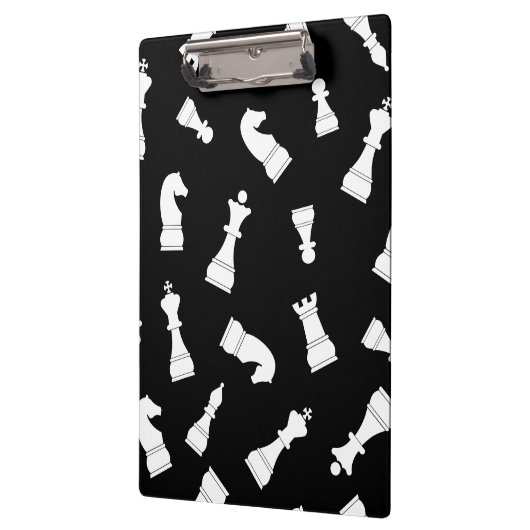 Black and White Chess Piece Pattern Klembord (Links)
