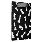 Black and White Chess Piece Pattern Klembord (Rechts)