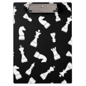 Black and White Chess Piece Pattern Klembord (Voorkant)