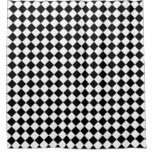 Black and White Chevron Pattern Unique Stylish Douchegordijn (Voorkant)
