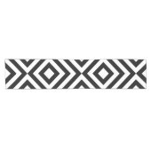 Black and White Chevrons Table Runner Korte Tafelloper (Horizontaal)