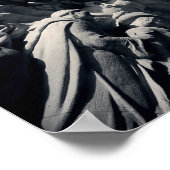 Black and White Chicago City Skyline with Airplane Poster (Hoek)