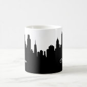 Black and White Chicago Skyline Koffiemok (Center)