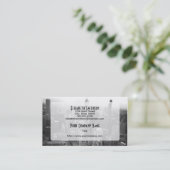 Black and White Chicago Skyline Visitekaartje (Staand voorkant)