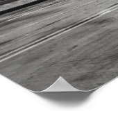 Black and White Chicago USA FLAG fotografie Poster (Hoek)