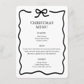 Black and White Christmas Menu (Voorkant)