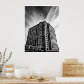 Black and White City Modern Architecture Wall Art Poster (Keuken)