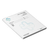 Black and White Clean & Minimal Business RX Notitieblok (Schuin)