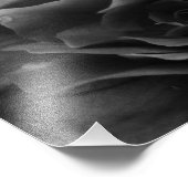 Black and White Close Up of a Double Begonia Foto Afdruk (Hoek)