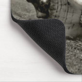 Black and White Conch Shell Muismat (Hoek)
