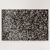 Black and White Confetti Pattern Zeer moeilijk Legpuzzel (Horizontaal)