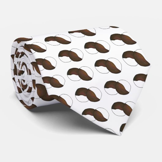 Black and White Cookie NYC Cookies New York Stropd Stropdas (Opgerold)