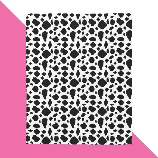 Black and White Cow Pattern Country Fleece Deken