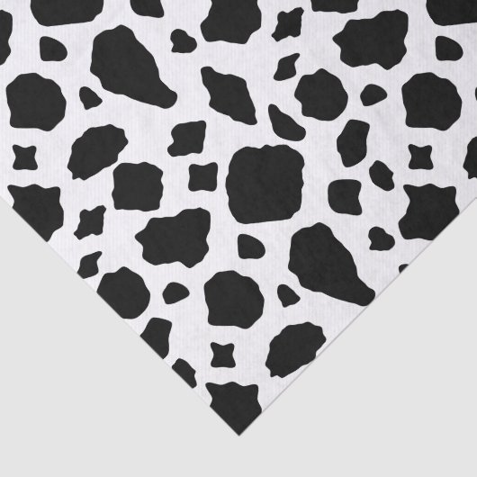 Black and White Cow Pattern Tissuepapier (Detail)