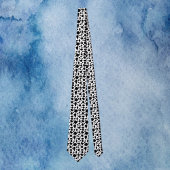 Black and White Cow Print Animal Pattern Stropdas