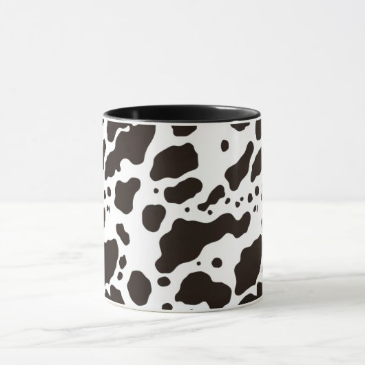 Black and White Cow Print Coffee Mug Mok (Midden)