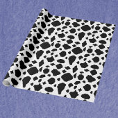 Black and White Cow Print Pattern Cadeaupapier