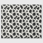 Black and White Cow Print Pattern Cadeaupapier (Vlak)