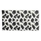 Black and White Cow Print Pattern Kussensloop (Achterkant-Rechts)