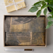 Black and White Cow with Tongue up Her Nose  Tissuepapier (Geschenk)