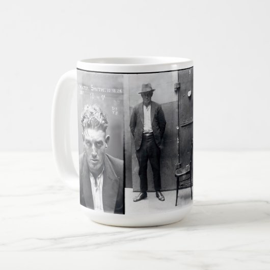 Black and White  Criminele Mok Foto (Voorkant links)