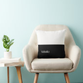 Black and White Custom Jouw naam Hier Pillow Kussen (Stoel)