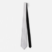 Black and White Custom Necktie Stropdas (Voorkant)