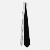 Black and White Custom Necktie Stropdas (Achterkant)