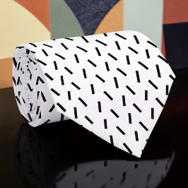 Black and White Custom Necktie Stropdas