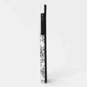 Black and white cute floral drawing Case-Mate iPhone case (Achterkant/links)