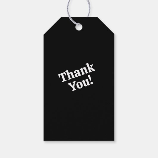 Black and White Dad Daddy Quote Cadeaulabel (Achterkant)