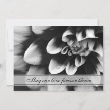 Black and White Dahlia Flower Wedding
