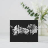 Black-and-White Dahlia Trio Briefkaart (Staand voorkant)