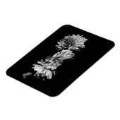 Black-and-White Dahlia Trio Magneet (Linkerzijde)