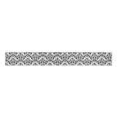 Black and White Damask Elegant Grosgrain Lint (Voorkant)