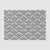 Black and White Damask Elegant Tissuepapier (Voorkant)