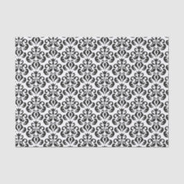 Black and White Damask Elegant Tissuepapier