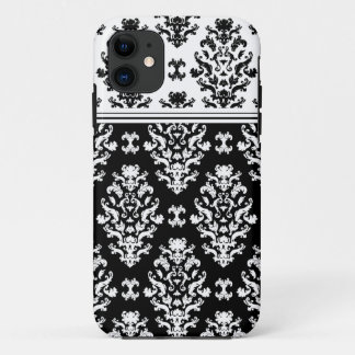 Black and White Damask iPhone 5 Hoesje