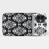 Black and White Damask iPhone 5 Hoesje (Achterkant (horizontaal))