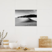 Black and White Death Valley Sand Dunes Poster (Keuken)