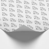Black and White Diamond Cadeaupapier (Hoek)