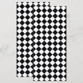 Black and White Diamond Pattern by Shirley Taylor (Voorkant / Achterkant)