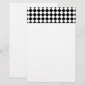 Black and White Diamond Pattern by Shirley Taylor Briefpapier (Voorkant / Achterkant)